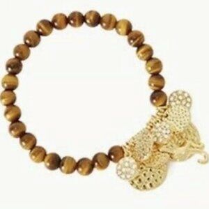 Lilly Pulitzer Faux Tortoise Beaded Bracelet